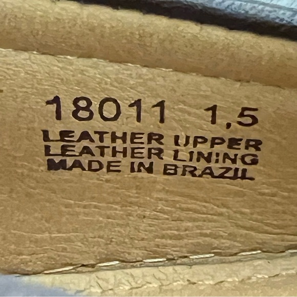 NIB Mark Joseph New York Boys Slip On Brown Leather Loafers, sz 1.5 - Picture 10 of 11